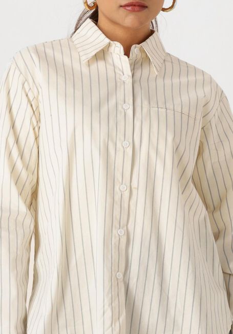 Creme WITHBLACK  WBLELVOR LS SHIRT - large