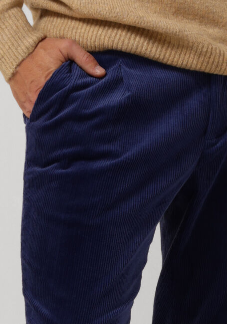 Blauwe SCOTCH & SODA Pantalon BLAKE PLEATED CORDUROY CHINO - large