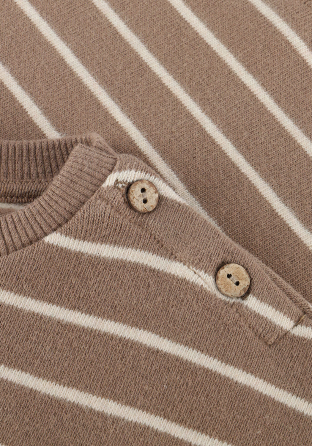 PLAY UP Pull STRIPED JERSEY SWEATER Sable - large