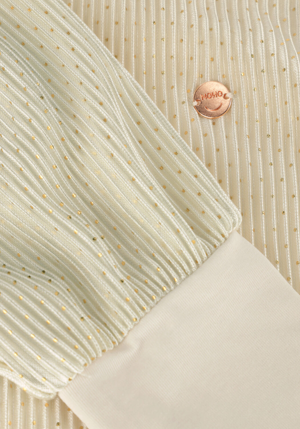 Gouden NONO  TISJA PLISSEE BLOUSE - large