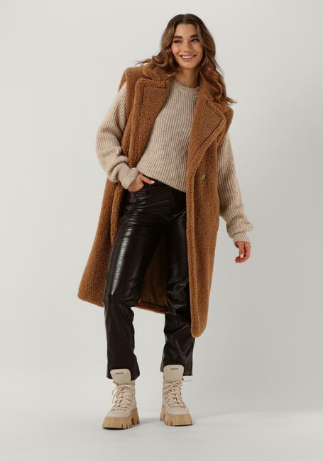 Camel NOTRE-V Gilet TEDDY GILET - large