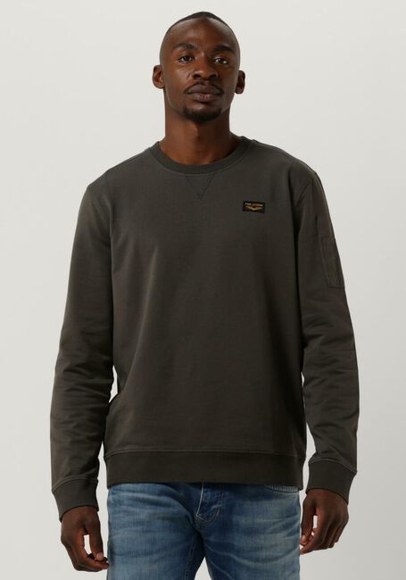 PME LEGEND Pull AIRSTRIPE SWEAT en marron - large