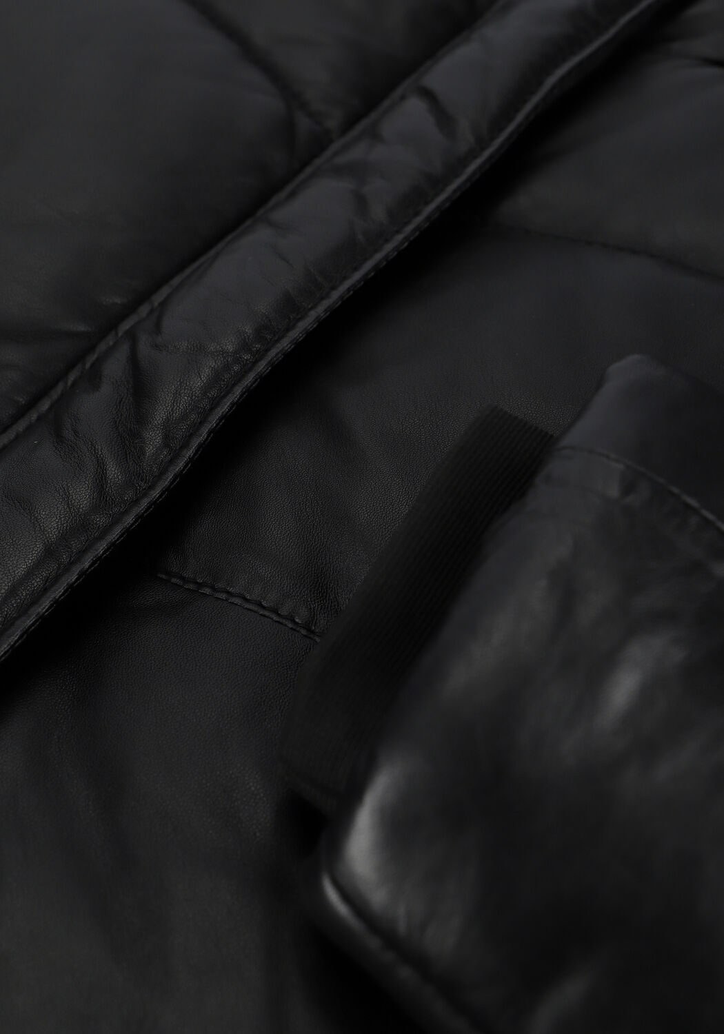 Zwarte IBANA Leren jas CASIA - large