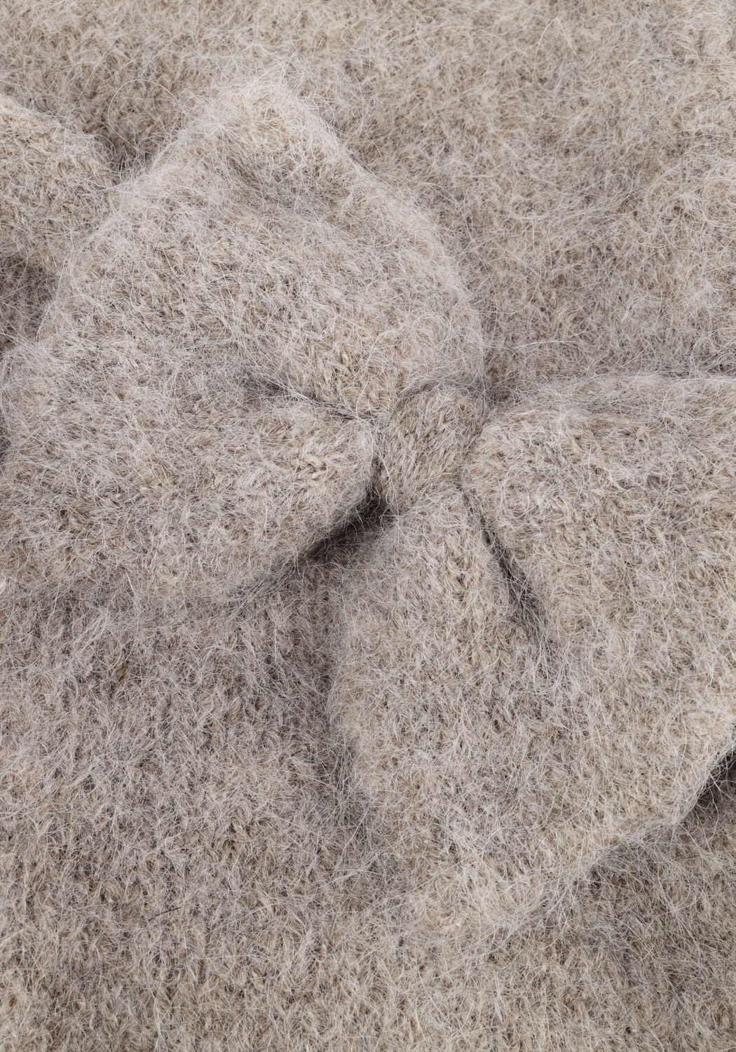 SELECTED WOMEN Gilet SLFGABELLA LS KNIT BOW CARDIGAN en gris - large