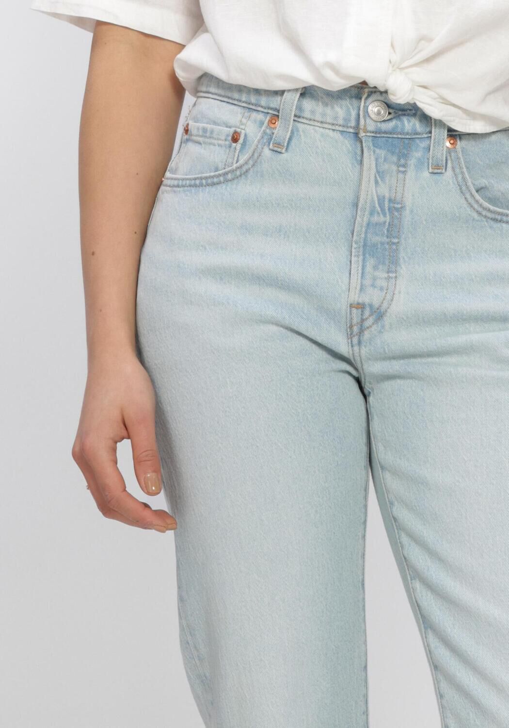 LEVI'S 501 CROP Jeans en bleu - large