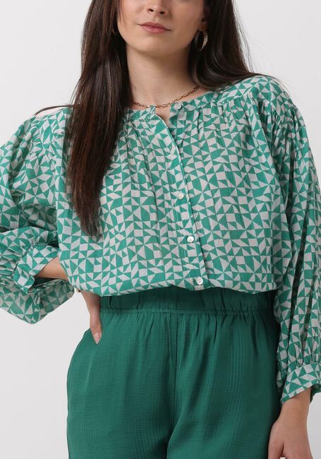 BY-BAR LUCY GRAPHIC BLOUSE Blouses en vert - large