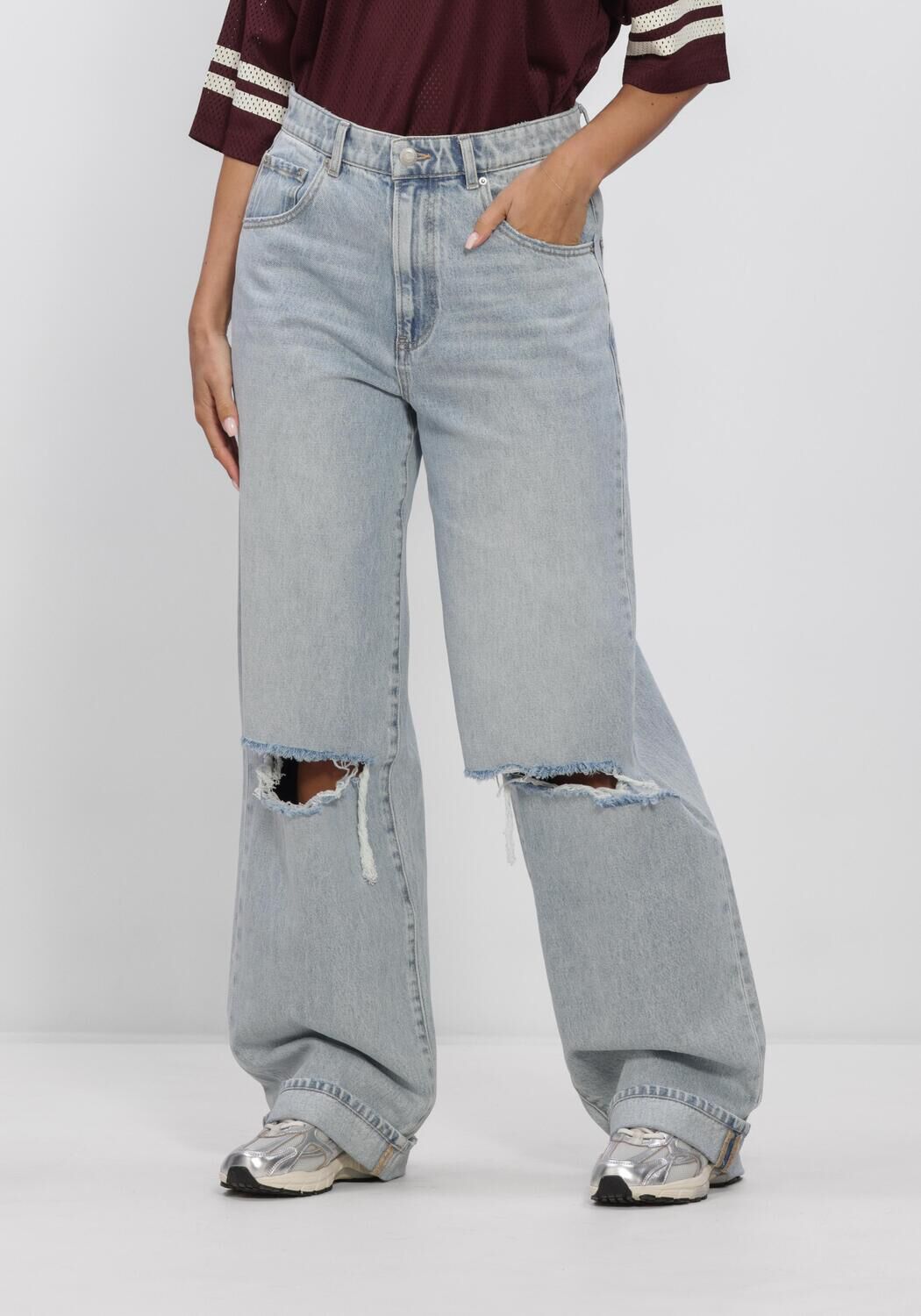 CATWALK JUNKIE SUPER LOOSE FIT JEANS DAMAGED Jeans en bleu - large