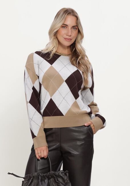 SELECTED WOMEN Pull SLWTHEA LS KNIT ARGYLE O-NECK en multicolore - large