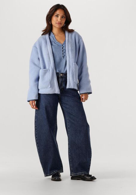 YDENCE Manteau Teddy JACKET SALLY Bleu clair - large