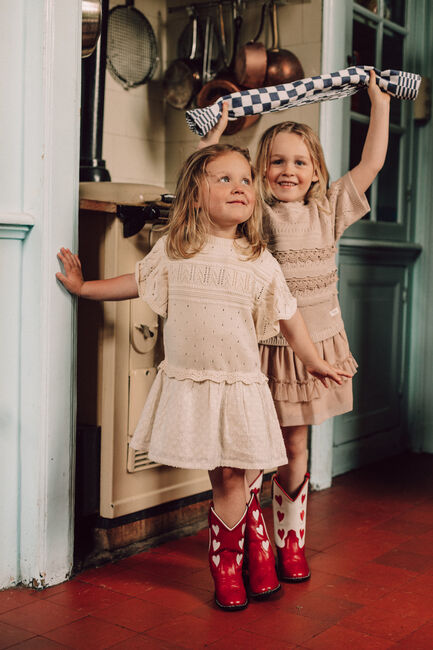 BAJE STUDIO Mini robe ESTELA Écru - large