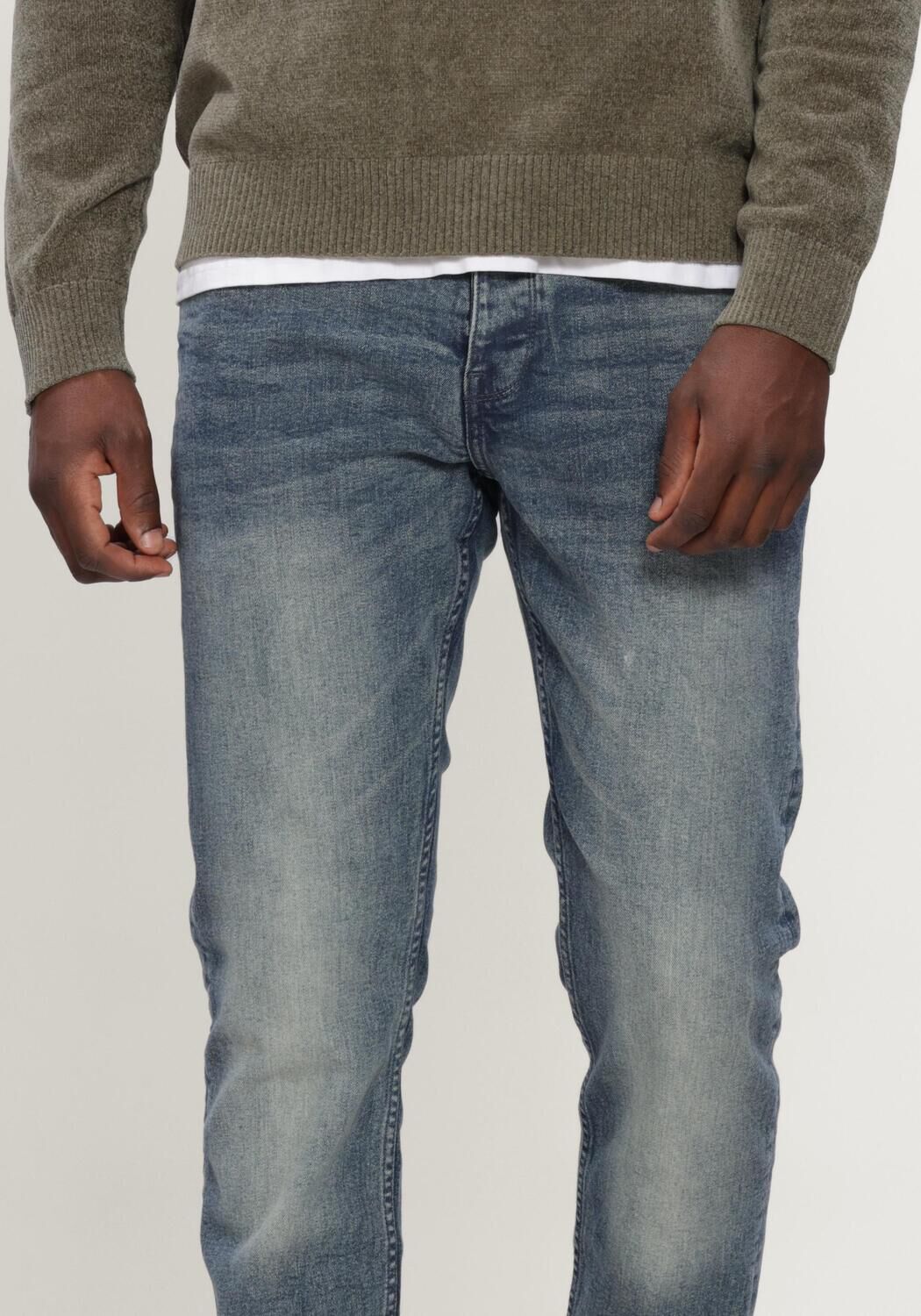 Blauwe PURE PATH Slim fit jeans THE RYAN - large