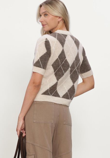 Y.A.S. Haut YASJOHI SS WOOL BLEND PULLOVER en beige - large