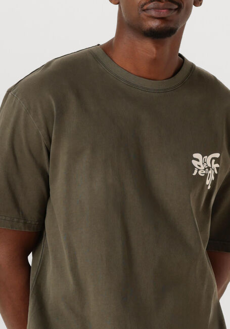 Donkergroene ANERKJENDT T-shirt AKVILLADS ANERKJENDT? PRINT S/S TEE - large