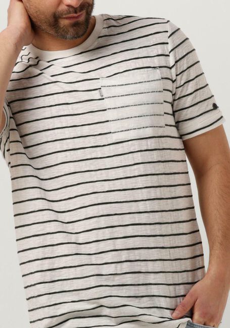 CAST IRON T-shirt SHORT SLEEVE R-NECK REGULAR FIT COTTON SLUB Blanc - large