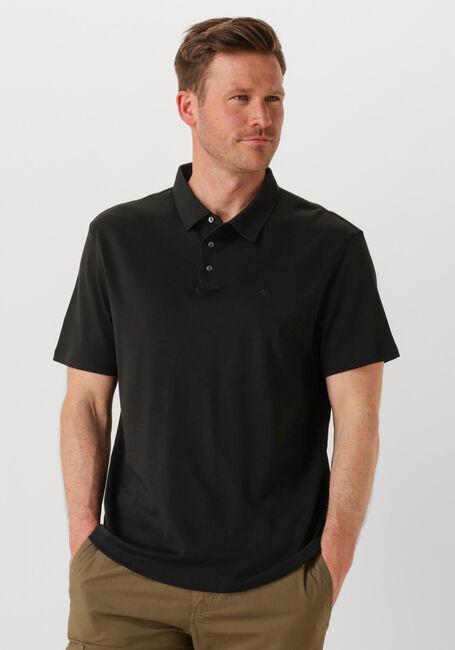 Zwarte CALVIN KLEIN Polo SS SUPIMA CHEST EMB - large