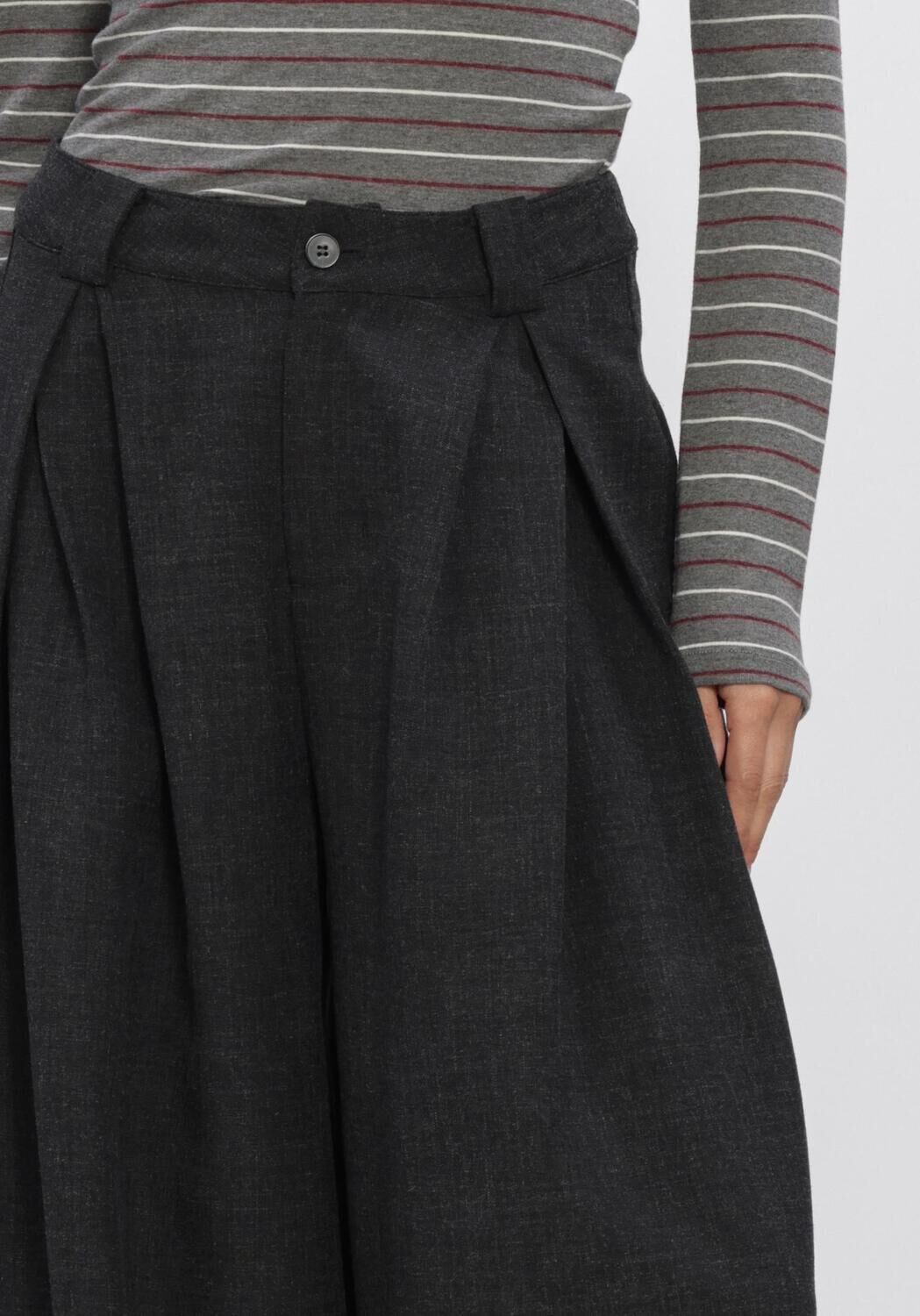 Donkergrijze ELEH Wijde broek EFW260194 - large