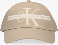 CALVIN KLEIN MONOGRAM COTTON TAPE CAP Casquette en beige - medium