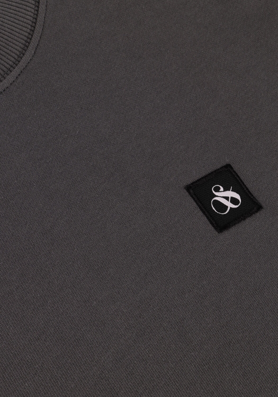 Grijze SCOTCH & SODA Trui ESSENTIAL LOGO BADGE SWEATSHIRT - large