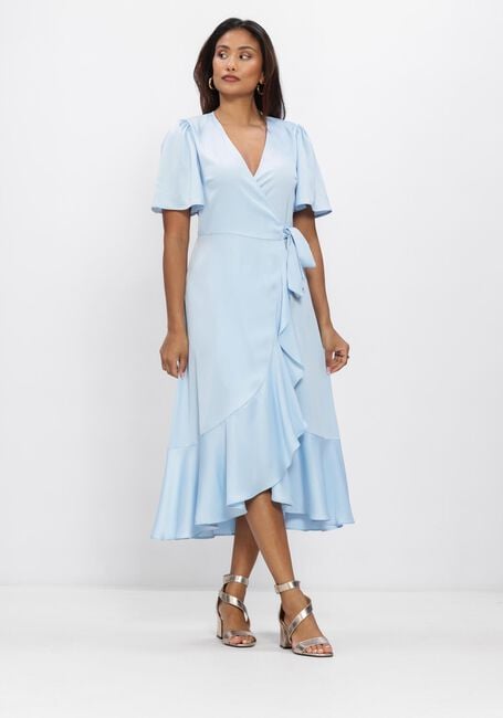 Y.A.S. Robe midi YASTHEA 2/4 MIDI WRAP DRESS S. Bleu clair - large