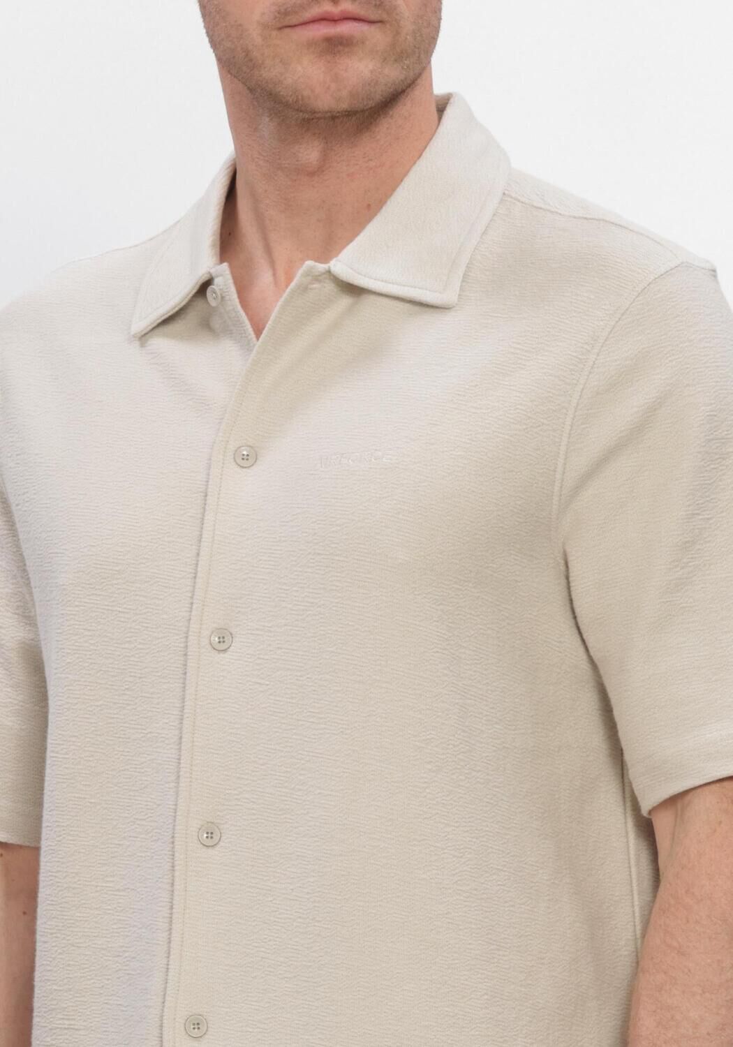 AIRFORCE Chemise d&eacute;contract&eacute; WOVEN SHORT SLEEVE SHIRT en beige - large