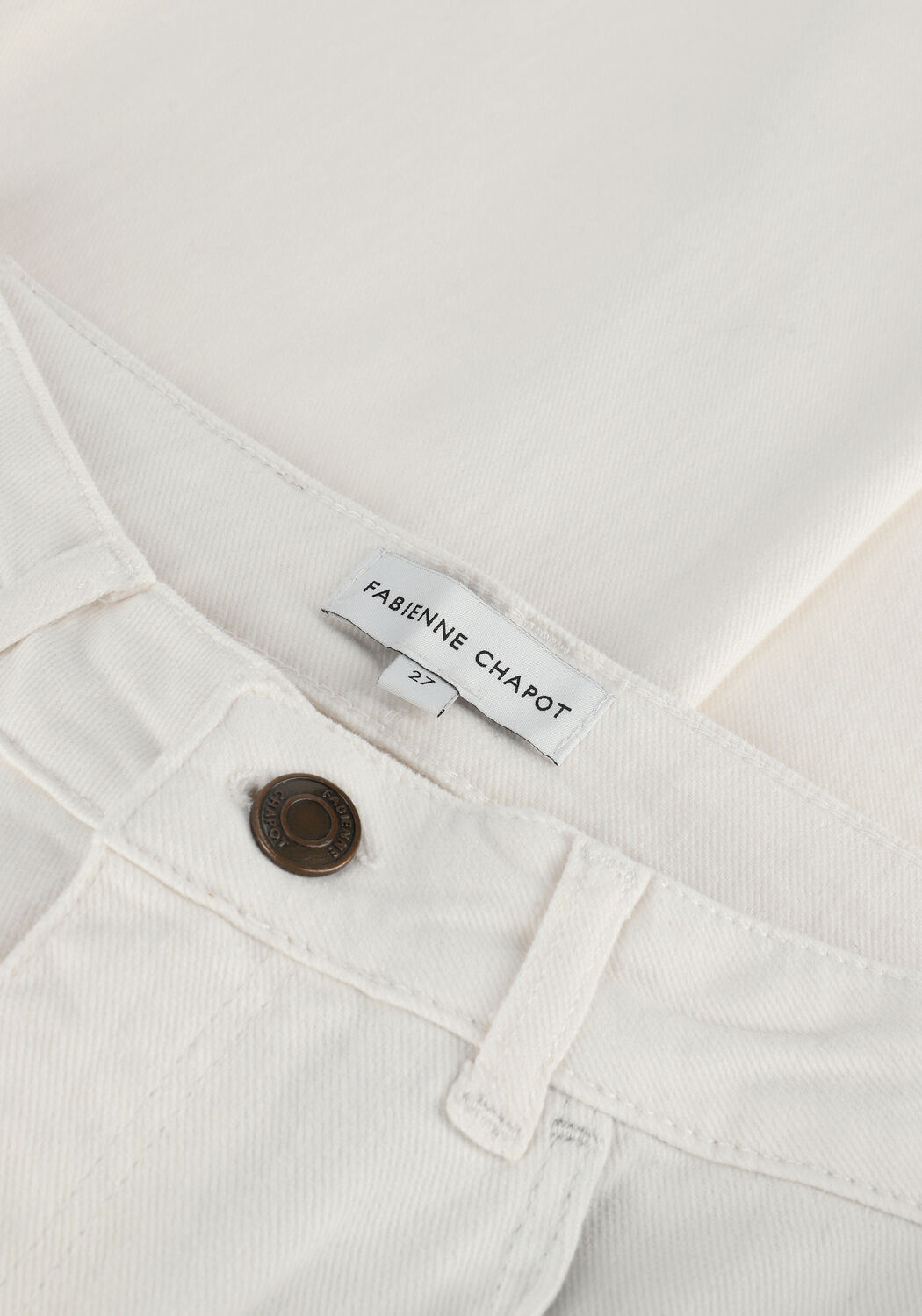 Creme FABIENNE CHAPOT Wide jeans EVA WIDE LEG TROUSERS - large