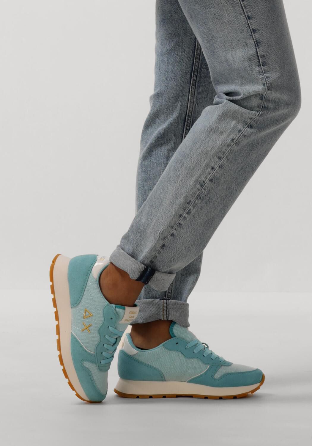 SUN68 Baskets basses ALLY GLITTER en bleu - large