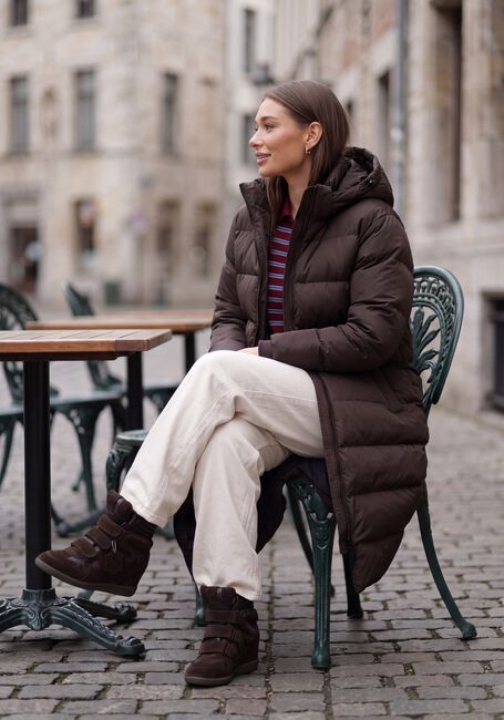 AIRFORCE Veste matelass&eacute; GRACE JACKET en marron - large