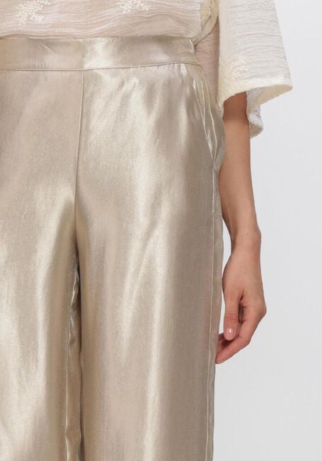 Gouden FREEBIRD Broeken/jumpsuits WV-SHINY-TWILL-VIS-26-1 - large