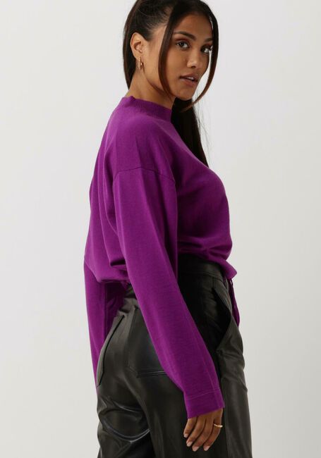 VANILIA Pull MERINO WOOL SWEATER en violet - large