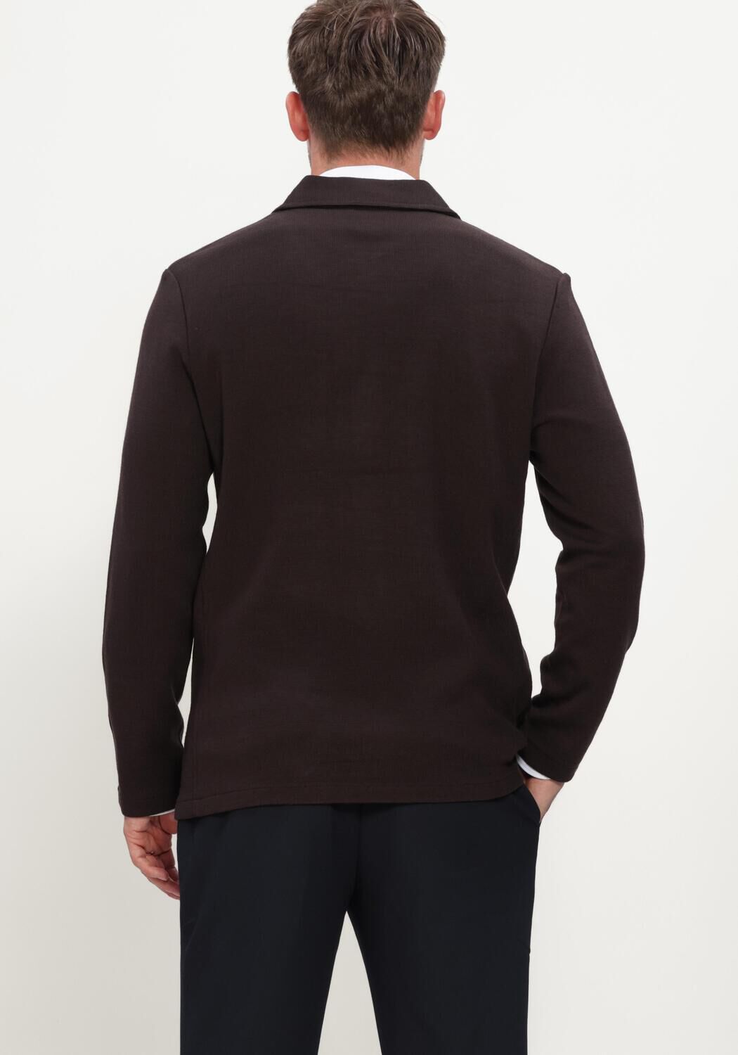 Bruine STEFANO LAURAN Overshirt OVERSHIRT - large