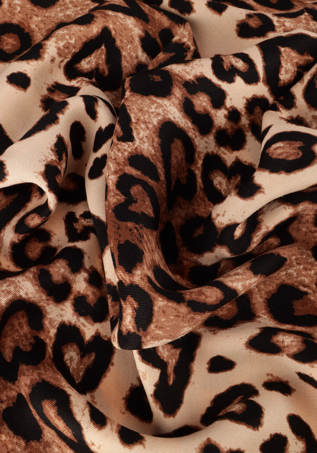 Bruine ALIX THE LABEL Midi jurk LADIES WOVEN TWILL LEOPARD CAMISOL DRESS - large