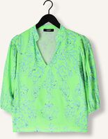 JANSEN AMSTERDAM LEONIE BLOUSE WP 199 3/4 PUFFED SLEEVE Blouses en vert JANSEN AMSTERDAM LEONIE BLOUSE WP 199 3/4 PUFFED SLEEVE Blouses en vert - medium