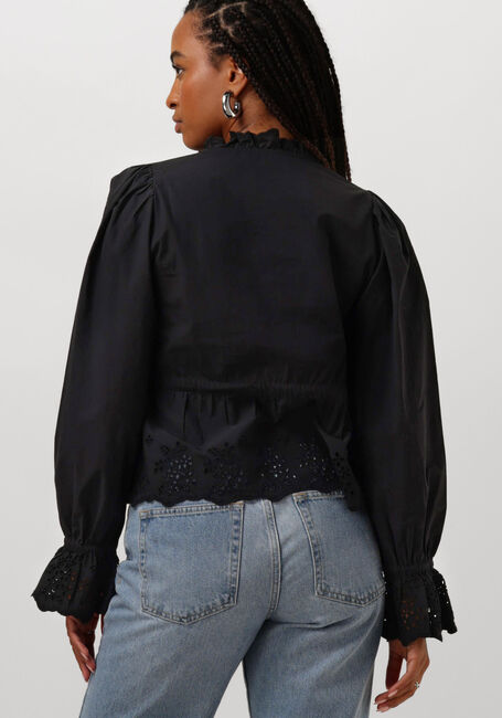 Zwarte NEO NOIR  MATSI EMBROIDERY BLOUSE - large