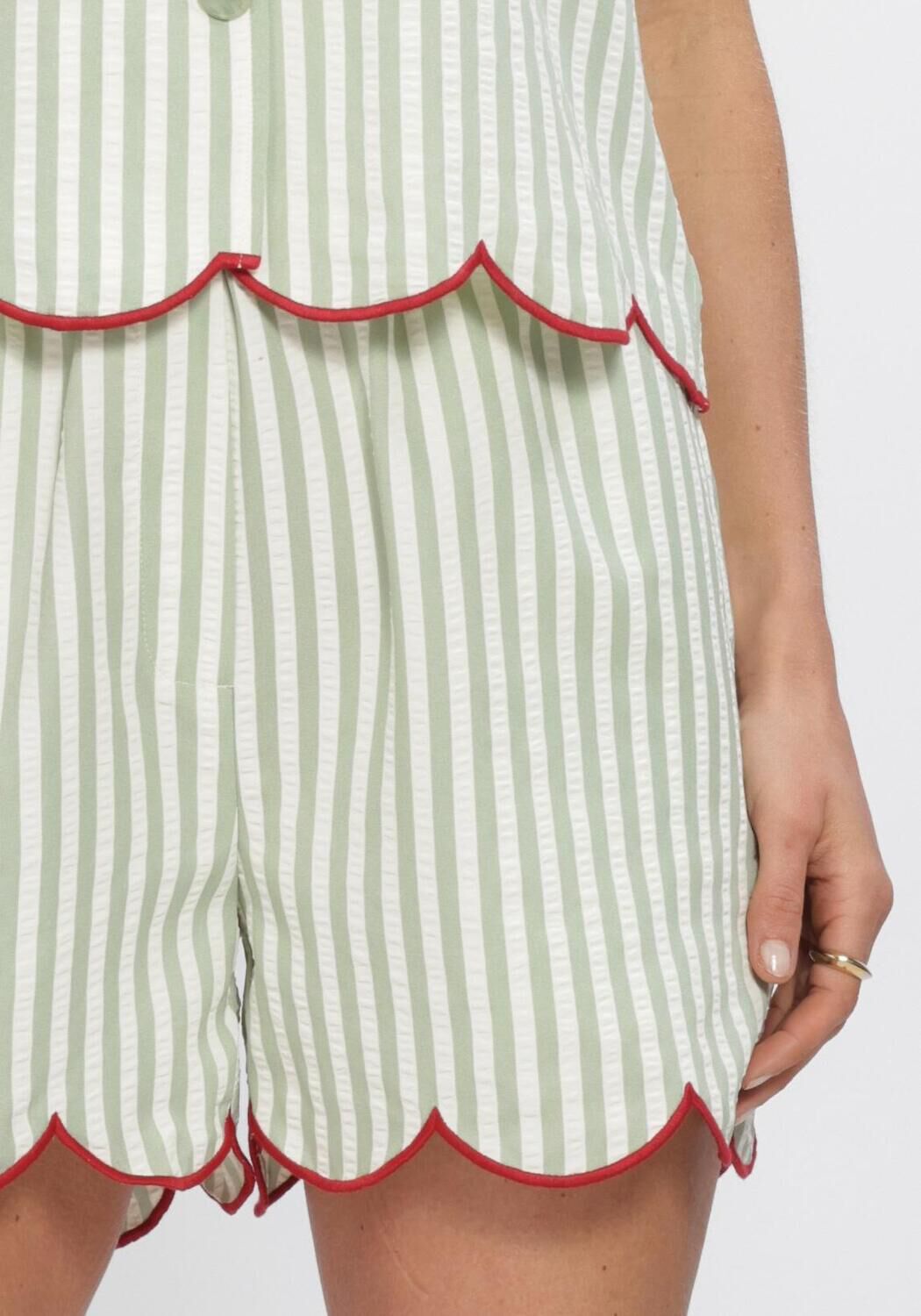 Groene YDENCE Korte broek SHORT NENA - large