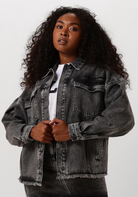 ALIX THE LABEL Veste en jean LADIES WOVEN SEQUIN DENIM JACKET en gris - large