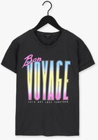 COLOURFUL REBEL T-shirt BON VOYAGE BOXY TEE en noir
