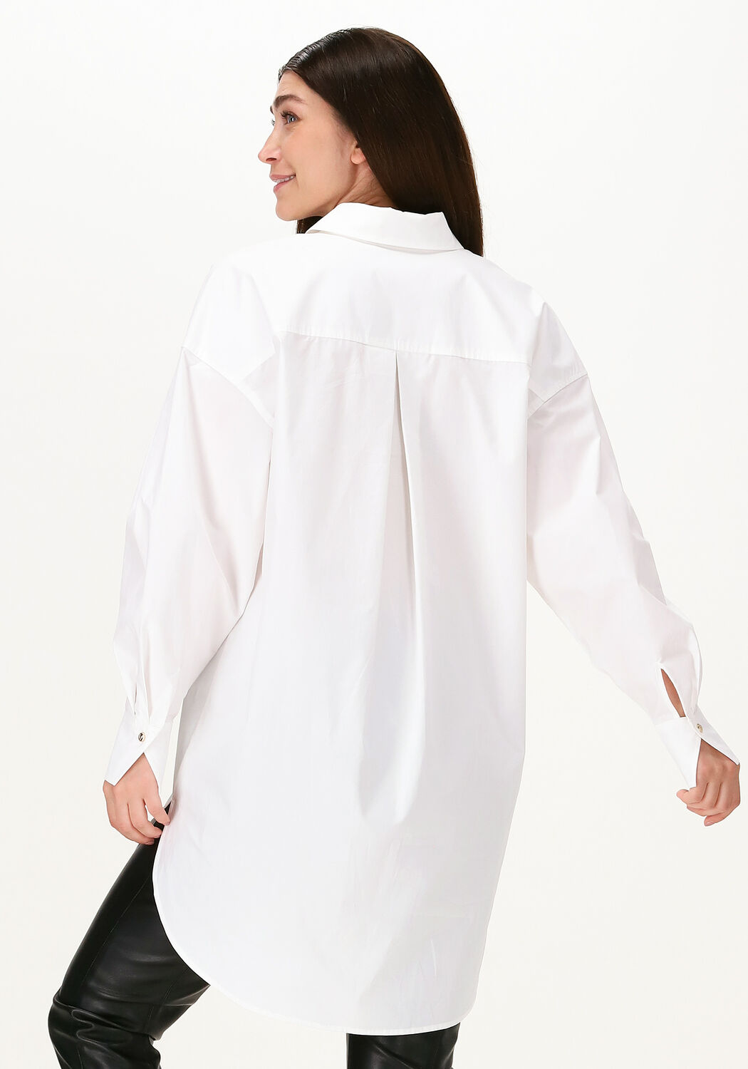 Lange witte dames blouse best sale