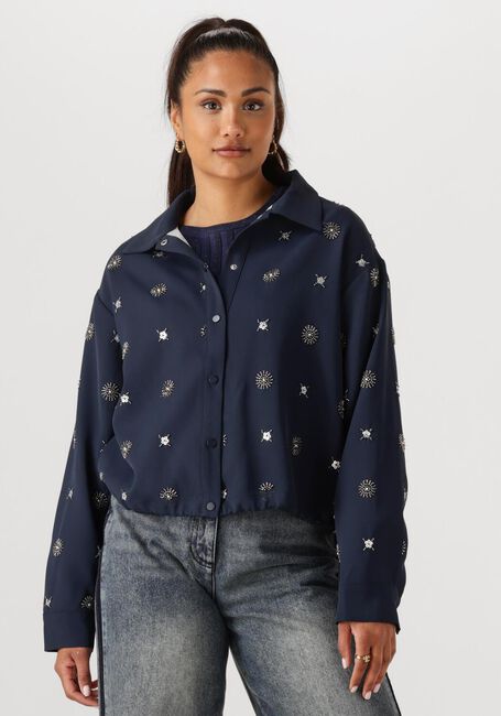 NUKUS NEWPORT BLOUSE EMBROIDERY Blouses Bleu foncé - large