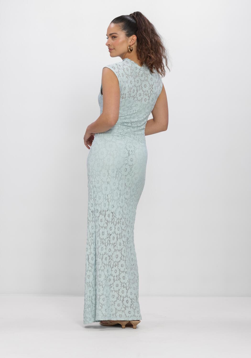 OBJECT Robe maxi OBJREMI SL REG LONG DRESS en bleu - large