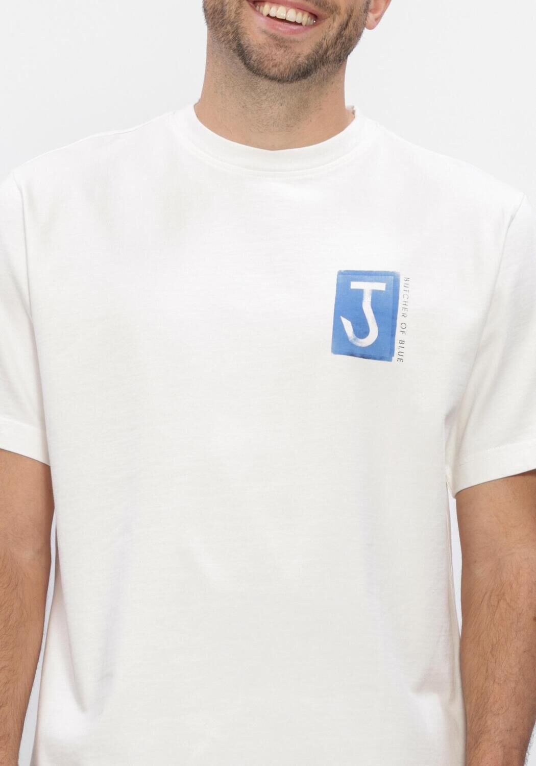 BUTCHER OF BLUE T-shirt ARMY CYAN LOOSE TEE en blanc - large