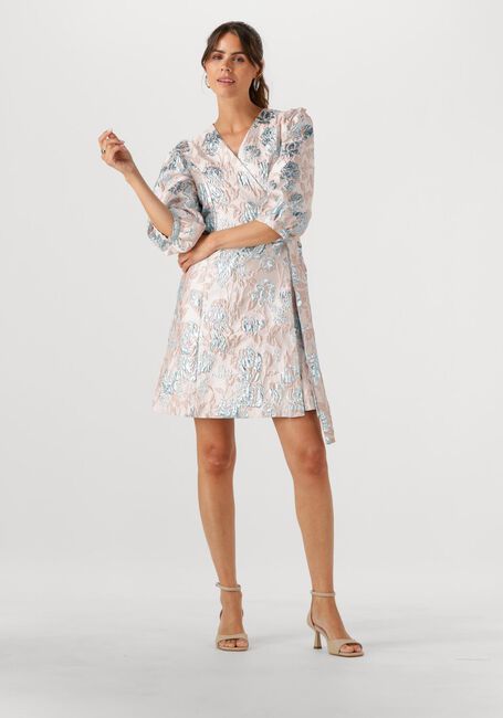 Lichtroze SELECTED FEMME Mini jurk SLFDEMMI-SIV SS WRAP DRESS - large