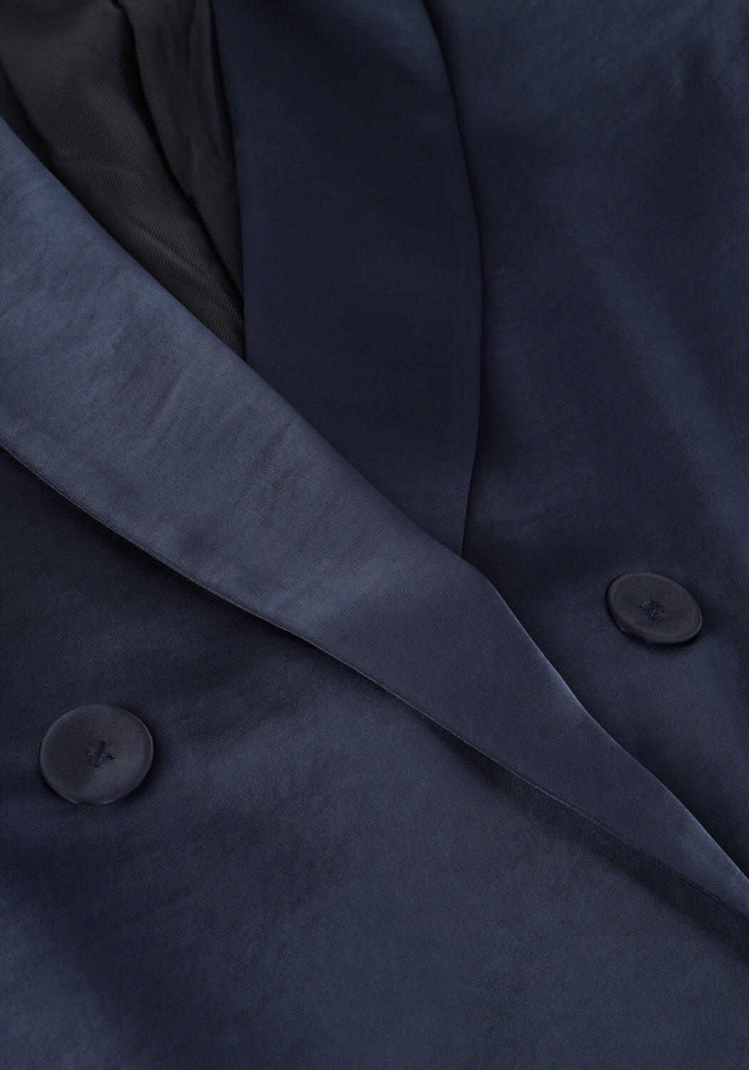 NEO NOIR Blazer JARDIN HEAVY SATEEN BLAZER Bleu fonc&eacute; - large