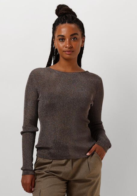 GESTUZ T-shirt SILVIGZ DEEP BACK BLOUSE en gris - large