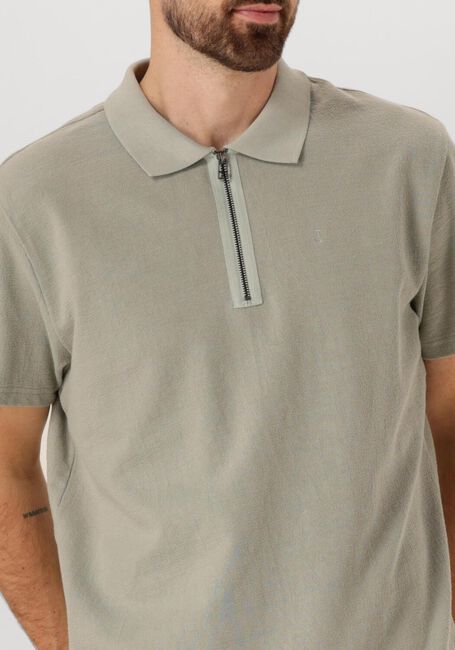 BUTCHER OF BLUE Polo ADRIEN LOOSE ZIP POLO en vert - large