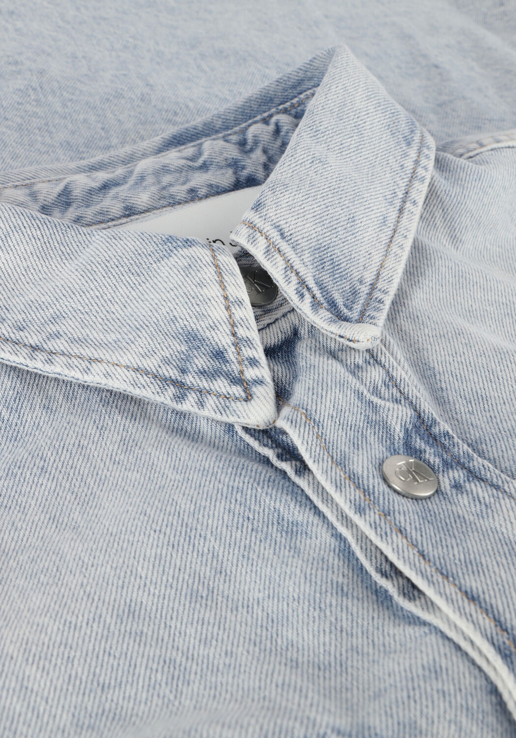 Blauwe CALVIN KLEIN Tops & T-shirts DAD DENIM SHIRT - large