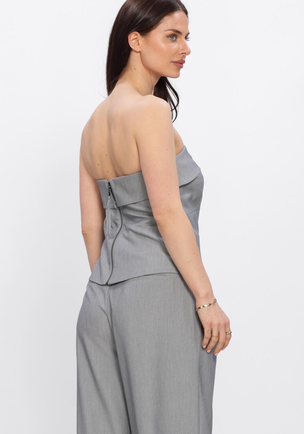 MY ESSENTIAL WARDROBE Haut MWHANNA CORSAGE Gris clair - large