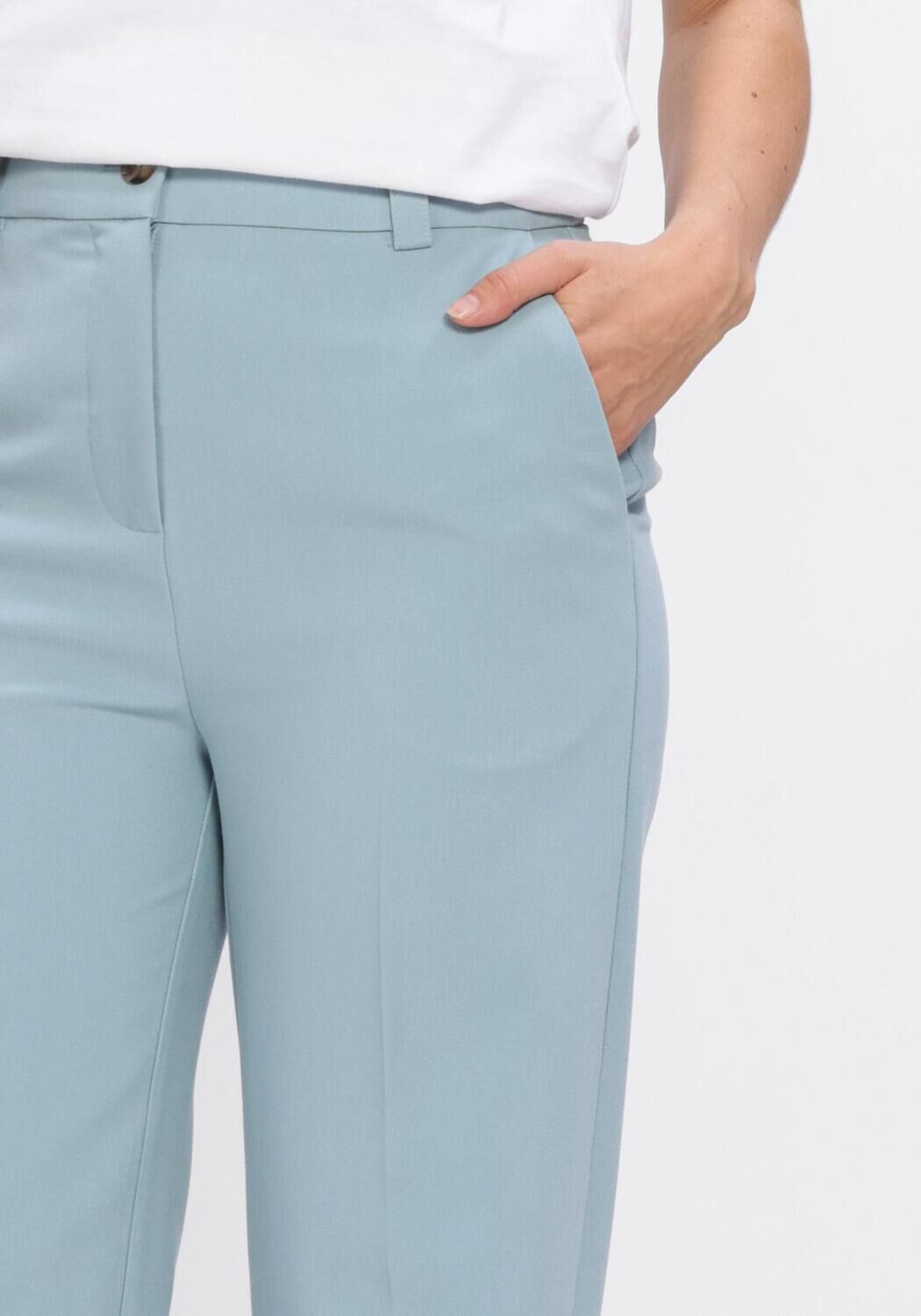 MODSTR&Ouml;M Pantalon large GALE PANTS Bleu clair - large