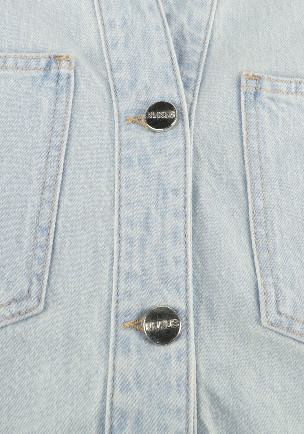 Lichtblauwe NUKUS Spijkerjas STIJN JACKET - large