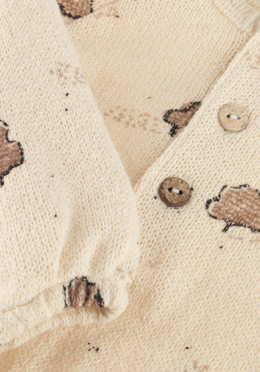 Ecru PLAY UP  PRINTED JERSEY JUMPSUIT NB - large