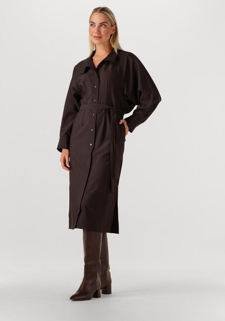 CO'COUTURE Robe midi ZELLACC BATWING DRESS en marron - large